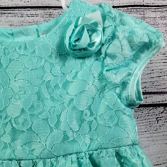 Wonder Nation, Fully Lined, Lace Dress Set in Mist Mint Size 4 - Picture 3 of 11